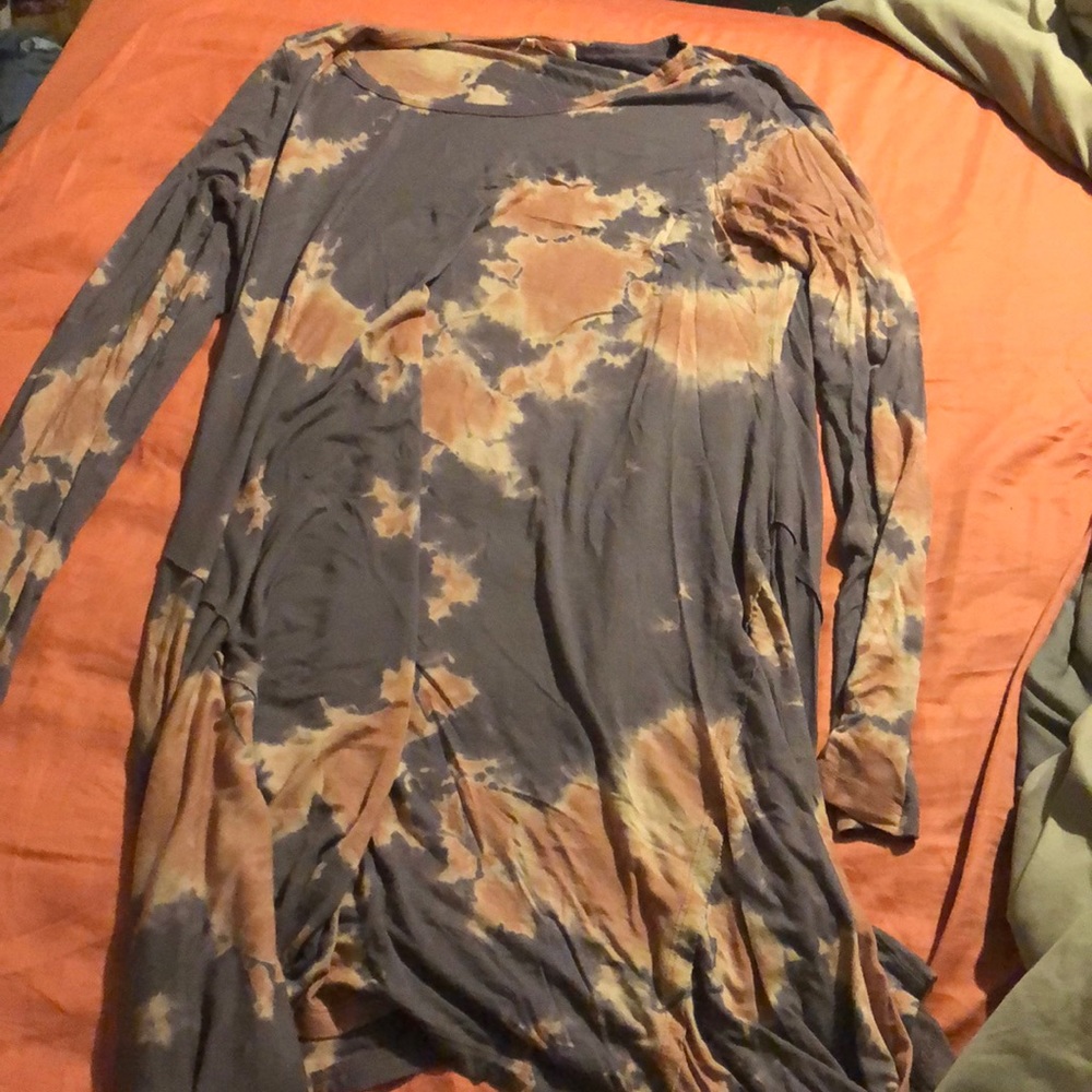 Sia Asymmetric Tie Die Dress